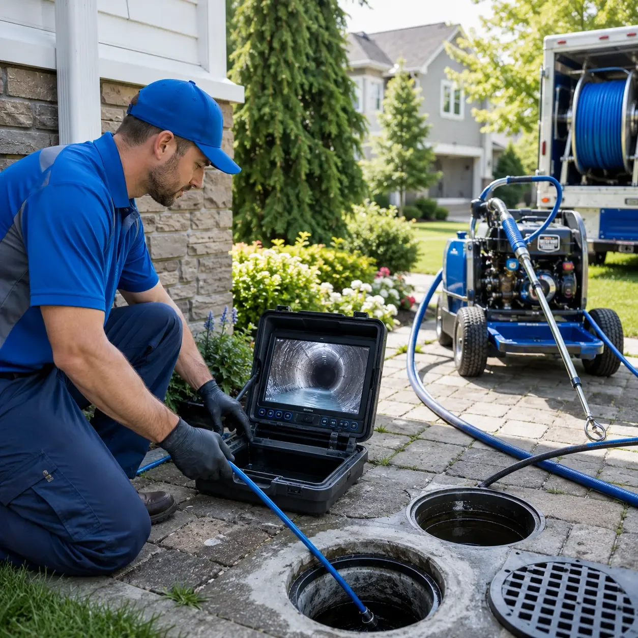 Outdoor drain cleaning professionals serving Taylors, SC