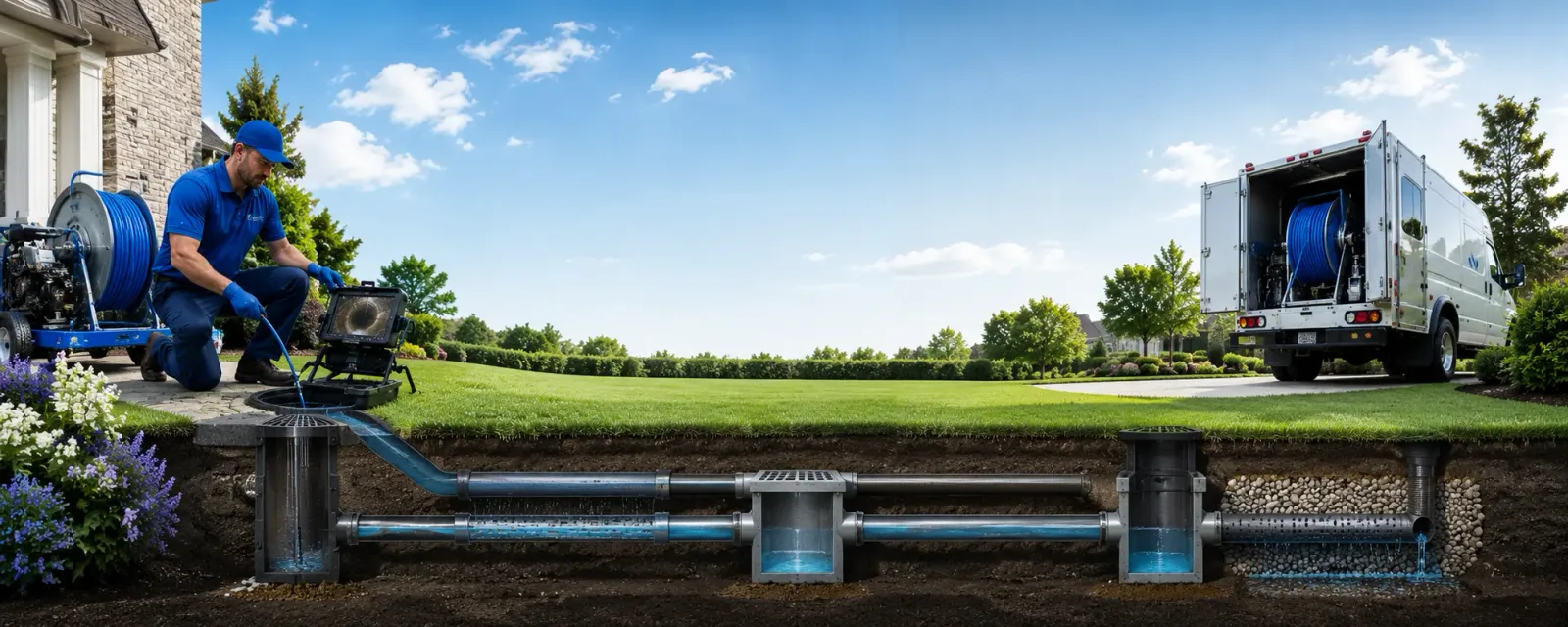 Outdoor drain cleaning information for Taylors, SC